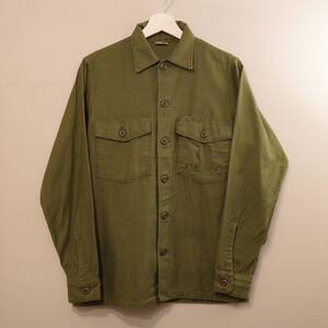 60s U.S.M.C Utility shirt アメリカ軍 ユーティリティーシャツ S-M相当 OG107 SH/555