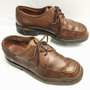 試着OK！Paraboot　パラブーツ　ビンテージモデル　サイズ27.5-28.5相当　レザーシューズ　ローブーツ　ダークブラウン　　管NO.WZF-134