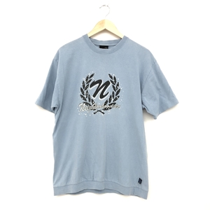 ◆NEIGHBORHOOD ネイバーフッド 半袖Tシャツ サイズ02◆ ブルー メンズ トップス プリント クルーネック