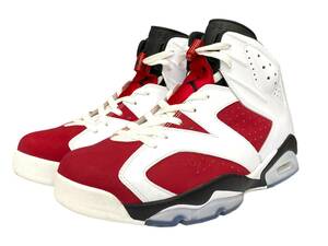 NIKE (ナイキ) AIR JORDAN 6 RETRO エアジョーダン 6 レトロ スニーカー 384664-160 US10.5 28.5cm ホワイト レッド ブラック メンズ/009