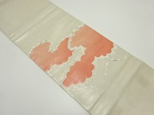 ys7035372; 雲模様刺繍袋帯（着用可）【アンティーク】【着】