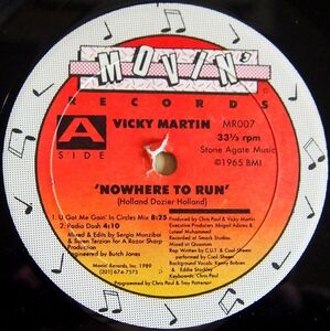 米12 Vicky Martin Nowhere To Run MR007 Movin Records /00250