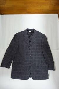 【中古ＡＢ】ジャンニヴェルサーチ・クチュール（GIANNI VERSACE COUTURE）ギンガムチェック・ジャケット（５２）