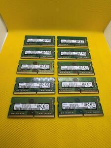 Samsung 8GB 1Rx8 PC4-2666V-SA1-11 ノートパソコン用DDR4メモリ 8GB 10枚セット計80GB　管2