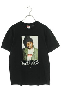 シュプリーム 17AW Nas Tee サイズ:S ナズフォトプリントTシャツ 中古 OM10