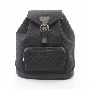 ルイ・ヴィトン モンスリGM TSTブルー ブランドオフ LOUIS VUITTON リュックサック バックパック モノグラム・ミニ 中古 レディース