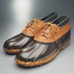 W3084//アメリカ製*L.L.ビーン/L.L.Bean*メンズ/ビーンブーツ/ガムシューズ/ローカット/アウトドアシューズ/靴/茶/ブラウン