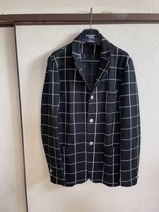 【良品】uniform experiment UE ユニフォームエクスペリメント SOPHNET ソフネット WINDOW PANE JACKET テーラードジャケット ブレザー 黒