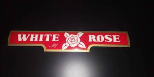 暴走族 ステッカー　WHITEROSE　ホワイトローズ　レッド