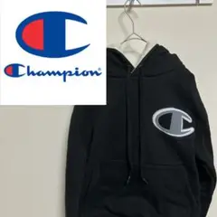 【日本未発売】Champion USA チャンピオン 黒 プルオーバー パーカ