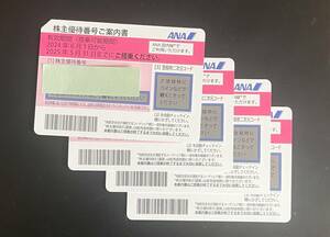 ＡＮＡ株主優待券 4枚2024.6.1〜2025.5.31 グループ優待券2024.11.30まで有効【送料無料】