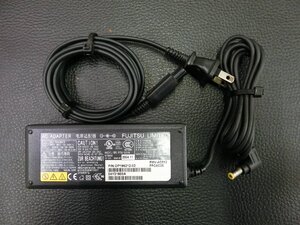 中古 富士通 FUJITSU アダプター PTW1931N 差込外径: 5.5mm 入力: 100-240V/1.3A 出力: 19V/3.16A コンセント: 2極 管理No.34550