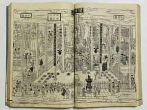 「江戸名所図会十八」 1冊 斎藤長秋著 長谷川雪旦画｜和本 和書 古典籍 絵本 絵入本 浮世絵 読本 地誌 地理 地図 歴史 鳥瞰図 江戸時代