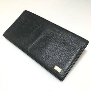 Dunhill ダンヒル 長財布 折財布 札入れ財布 黒 レザー