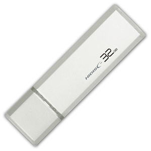 HIDISC USB 3.0 フラッシュドライブ 32GB シルバー キャップ式 HDUF114C32G3