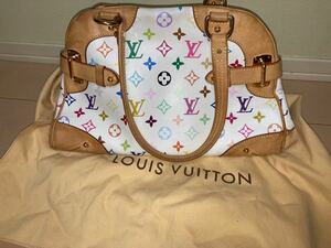 ☆中古品☆LOUIS VUITTON ルイヴィトン　クラウディア　モノグラム・マルチカラー ブロン ハンドバッグ