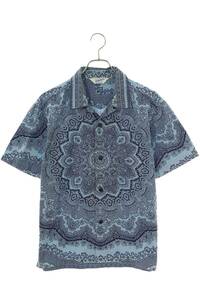 テンダーロイン TENDERLOIN T-PAISLEY SHT サイズ:XS ペイズリー総柄オープンカラー半袖シャツ 中古 BS99