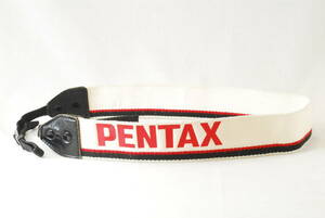 ☆美品☆Pentax ペンタックス 純正 カメラ ストラップ 白色(ホワイト)×赤色(レッド)×黒色(ブラック) ショルダー ネック camera strap☆