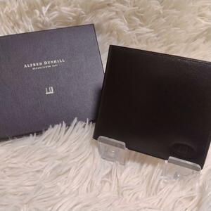 美品 dunhill 折財布 札入れ ブラック