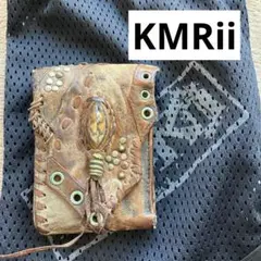 KMRii ケムリウォレット　天然石　クリスタル　三つ折り財布　スタッズ