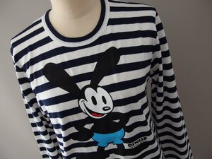 コムデギャルソン エディテッド×ディズニー★長袖Ｔシャツ★ロングスリーブ★オズワルド★ボーダー★Ｍサイズ★COMME des GARCONS EDITED