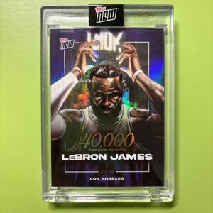 新品 Topps Now NBA バスケットボール レブロン・ジェームズ 史上初40,000 ポイント到達 LeBron James トレーディングカード LJ-40K