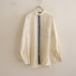 パドカレ pas de calais *バックギャザーシャツ*38クリーム系長袖ロングスリーブブラウス(33-2404-273)【50E42】