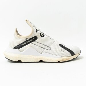 【1円スタート】Y-3 ワイスリー YOHJI YAMAMOTO ヨウジヤマモト adidas アディダス REBERU F97389 ローカットスニーカー ホワイト ニット