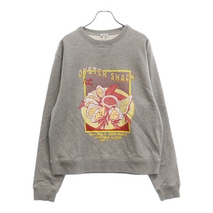 LOEWE ロエベ Oysters Print Sweatshirt S359Y24X19 オイスタープリント クルーネックスウェットトレーナー グレー