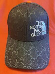 ★未使用・自宅保管・紙タグ付き★ THE NORTH FACE & GUCCIノースフェイス・グッチベースボール キャップ 野球帽 ★ゆうパック着払い★