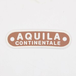 AQUILA CONTINENTALE シートバッジ 茶 リプロ品 アクイラ VESPA sprint super 180ss 50s 50R 50N 150GL acma special VBA vbb vla