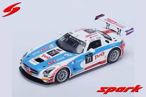 ■限定300pcs. スパークモデル 1/43 2015 メルセデスSLS AMG GT3 #71 スパ24h