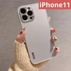 【新品未使用】iPhone11ケース シルバー