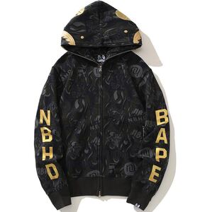 【人気デザイン】アベイシングエイプ パーカー a bathing ape シャークパーカー bape シャークパーカー 男女兼用 長袖 パーカー