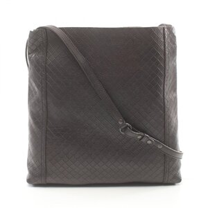 ボッテガヴェネタ イントレチャート ブランドオフ BOTTEGA VENETA レザー ショルダーバッグ レザー 中古 レディース