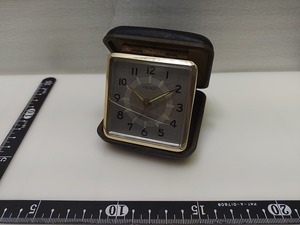 s210u　セイコー　2JEWELS　 時計　目覚まし　折りたたみ　ジャンク品　SEIKO　手巻き時計　ゼンマイ式　昭和レトロ