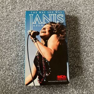 【VHS】THE WAY SHE WAS JANIS A FILM ジャニス【動作未確認】ジャニス・ジョプリン