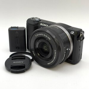 1円～/SONY/ソニー/α/5000/ILCE-5000/付属品付/SELP1650/PZ/16-50mm/F3.5-5.6/OSS/デジタルカメラ/ミラーレス/ジャンク/X054