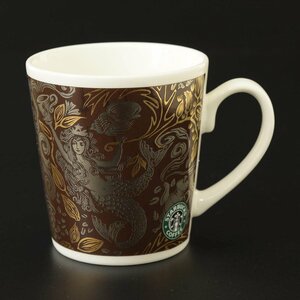 ◎512112 未使用品 STARBUCKS スターバックス アニバーサリー マグ 2006年 セイレーン マグカップ 旧ロゴ〈 320ml 〉 金箔銀箔 絵付 JAPAN