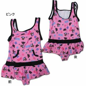 ワンピース(ONE-PIECE) 女児用ワンピースAライン水着　26200457　ピンク 100