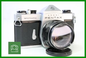 【同梱歓迎】実用■ペンタックス PENTAX SP + Super-Multi-Coated TAKUMAR 55mm F1.8■シャッター全速・露出計完動■EEE1817