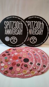 希少レア非売品 スピッツSPITZ紙うちわ5枚セット ノベルティグッズ 30周年記念ベストアルバムCYCLE HIT 1991-2017 シングルコレクションCD