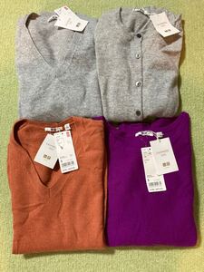 UNIQLOカシミヤせ セーター3枚　カーディガン1枚すべてSサイズ