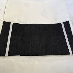 未使用　夏帯　夏用喪服用　着物　名古屋帯　黒帯