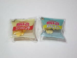 カルビー シャカシャカ　キーホルダー　ボールチェーン vol.2 ～ ポテトチップスだらけ～ 　コンソメパンチ　瀬戸内レモン味