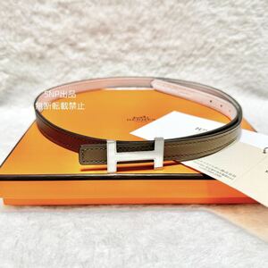 エルメス HERMES 美品 23年購入 ベルト バックル 《フォーカス》 レザー 13 ミニ コンスタンス H ベルト 細ベルト U 刻印 2022年 23年購入