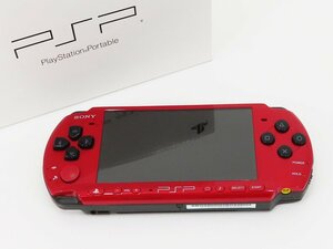 ○【SONY ソニー】PSP-3000 レッド/ブラック