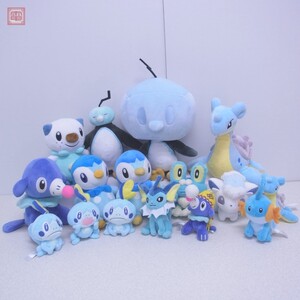 ポケモンセンター ぬいぐるみ みず・こおりタイプ まとめて16体セット 紙タグなし ポケットモンスター ポッチャマ メッソン アシマリ他【40