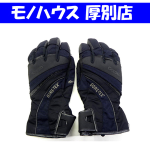 GOLDWIN/ゴールドウイン ゴアテックス バイクグローブ Mサイズ ネイビー×ブラック 手袋 GORE-TEX Thinsulate 札幌市 厚別区