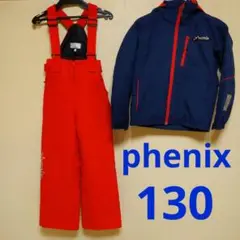 phenix　スキーウェア　上下セット　130サイズ　ネイビー×レッド